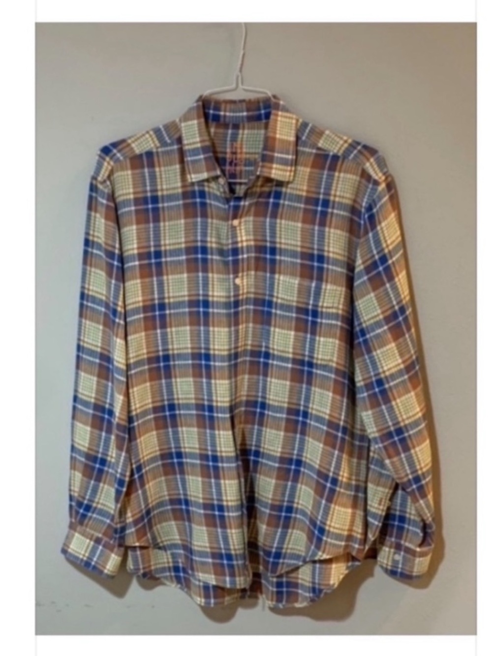 J McLaughlin Men’s Plaid Button Down Shirt.